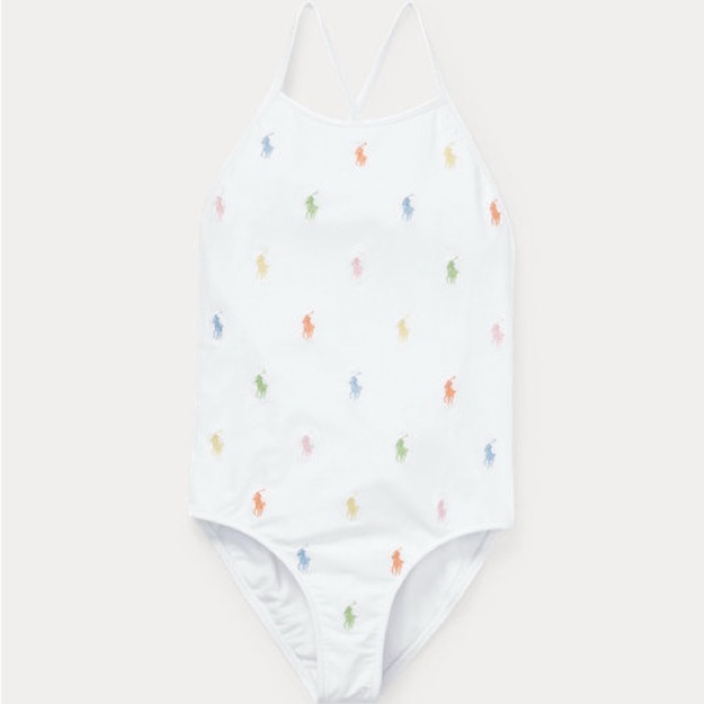 Polo Ralph Lauren - Pony One-Piece Swimsuit - Girls size14 - NWT